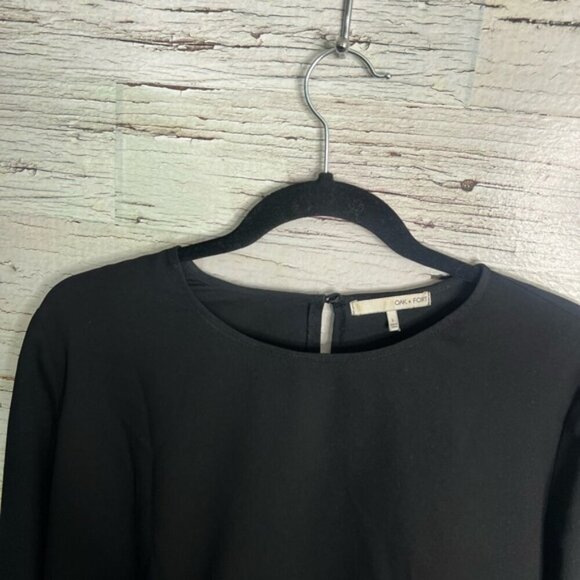 OAK + FORT Black Blouse - Picture 4 of 9